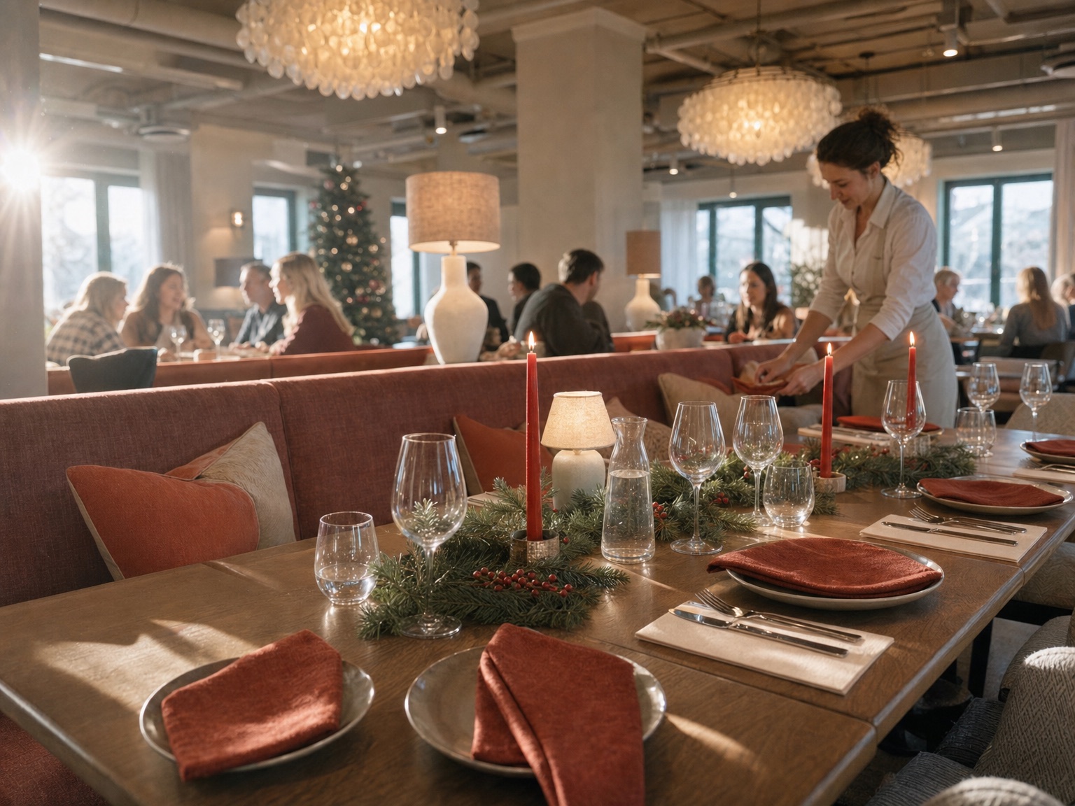Dekket julebord på Havna Hotel & Sjøbad