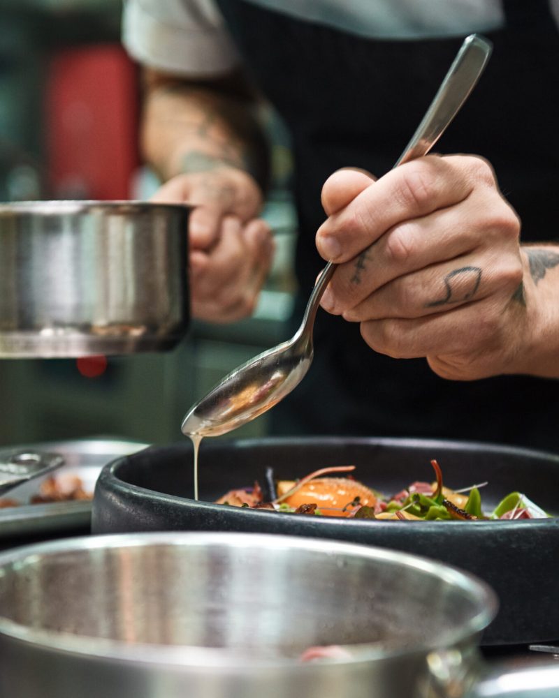 Secret,Recipe.,Close,Up,Photo,Of,Chef,Hands,With,Several